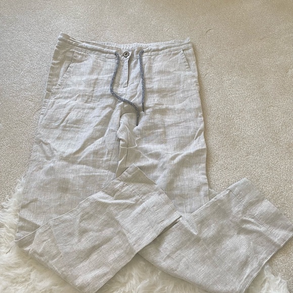 Water, Odour, & Stain Resistant 100% Linen Pants - Picture 2 of 3